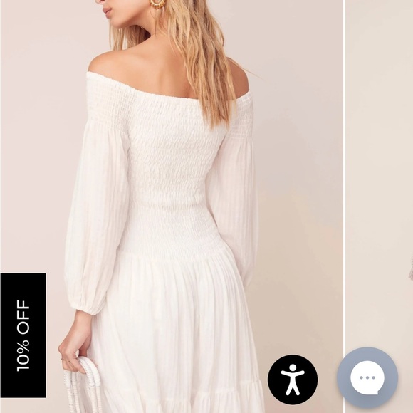 ASTR UTOPIA OFF SHOULDER MIDI Grecian DRESS - Picture 2 of 13